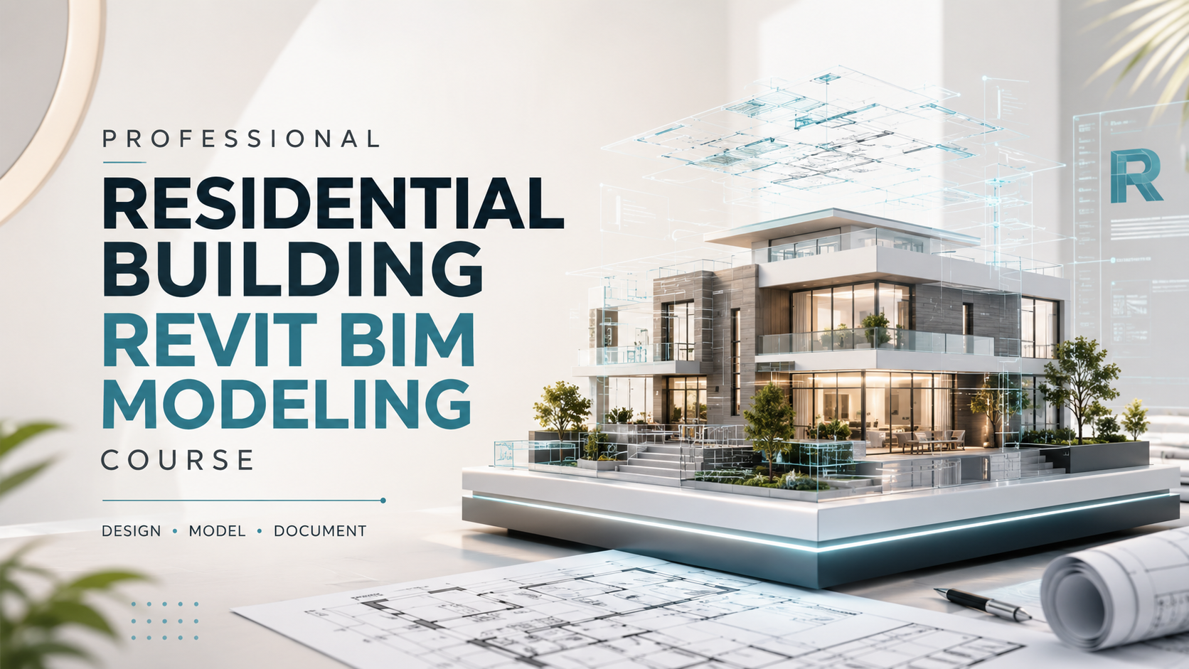 Professional Residential Building Revit BIM Modeling Course